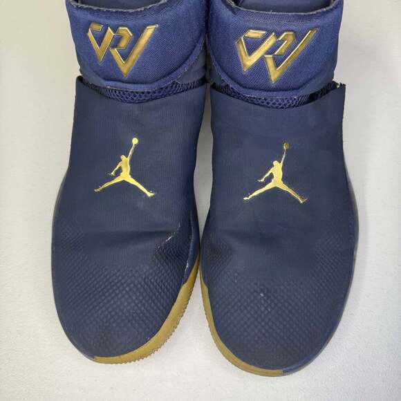 Jordan Why‎ Not Zer0.1 Blue and Gold Westbrook size 10 shoe - Picture 2 of 11